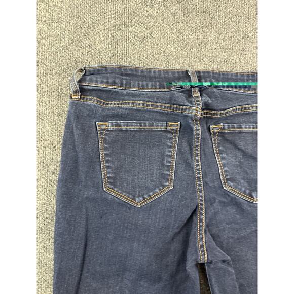Old Navy Rockstar Mid-Rise Skinny Jeans Dark Wash Stretch Denim Size 8 Regular - Picture 10 of 12